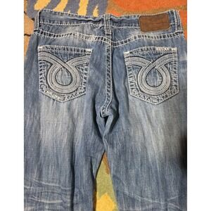 Big Star Buckle‎  Voyager Straight  Relaxed Blue Jean's Men's 34/33 Distressed